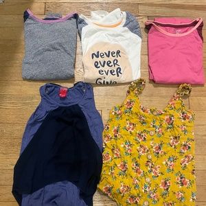 Girls size 14/16 long and shirt sleeve shirts